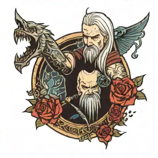 the witcher signs tattoo design idea
