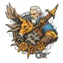 the witcher signs tattoo design idea