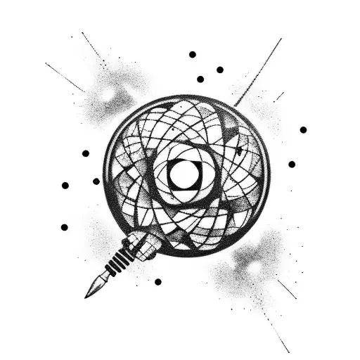 atomic bomb tattoo design idea