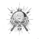 atomic bomb tattoo design idea