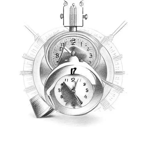 Time makes it mark, you've got to stand the test tattoo design idea