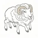 lost sheep tattoo design idea