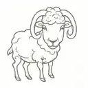 lost sheep tattoo design idea