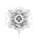 music, flowers, kingdom 3 friends, prison tattoo design idea