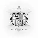 Fc barcelona tattoo design idea