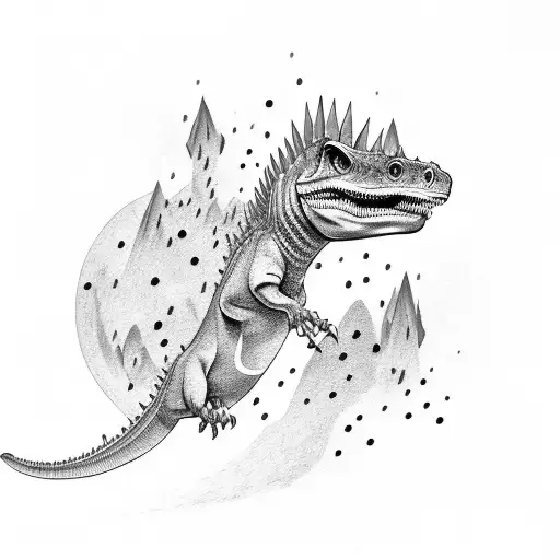 carnotaurus tattoo design idea