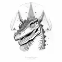 carnotaurus tattoo design idea