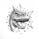 carnotaurus tattoo design idea