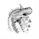 carnotaurus tattoo design idea