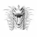 spinosaurus tattoo design idea
