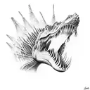 spinosaurus tattoo design idea