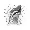 spinosaurus tattoo design idea