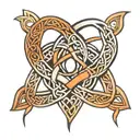 Celtic sister knot tattoo design idea