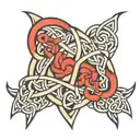 Celtic sister knot tattoo design idea