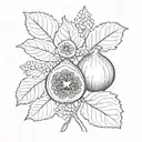 Fig tattoo design idea