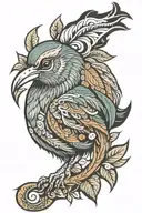 native kiwi tale tattoo design idea
