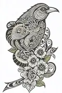 native kiwi tale tattoo design idea