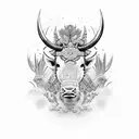 carabao tattoo design idea