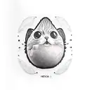 avocado, science, cat tattoo design idea