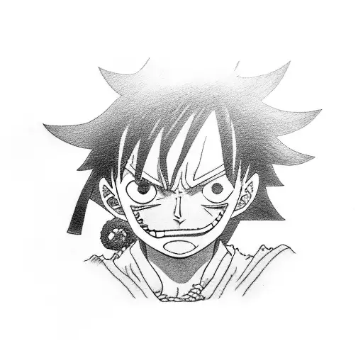 luffy tattoo design idea