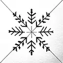 sami snowflake  tattoo design idea