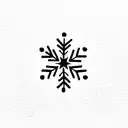 sami snowflake  tattoo design idea