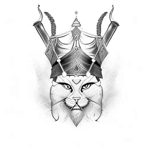 persian warrior tattoo design idea