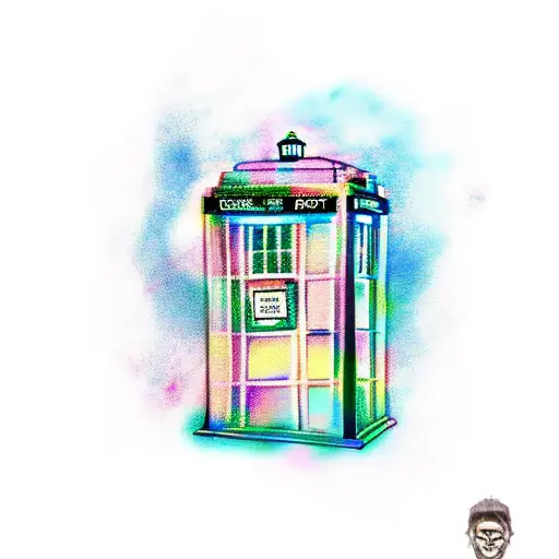 tardis tattoo design idea
