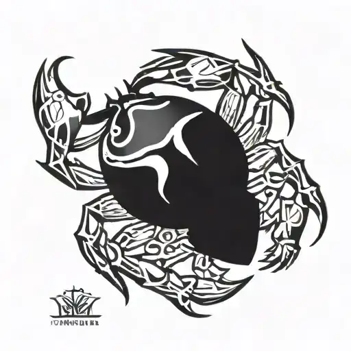 Crab tattoo design idea