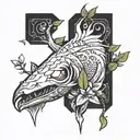 Bon iver inspired tattoo design idea