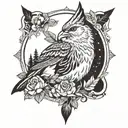 Bon iver inspired tattoo design idea