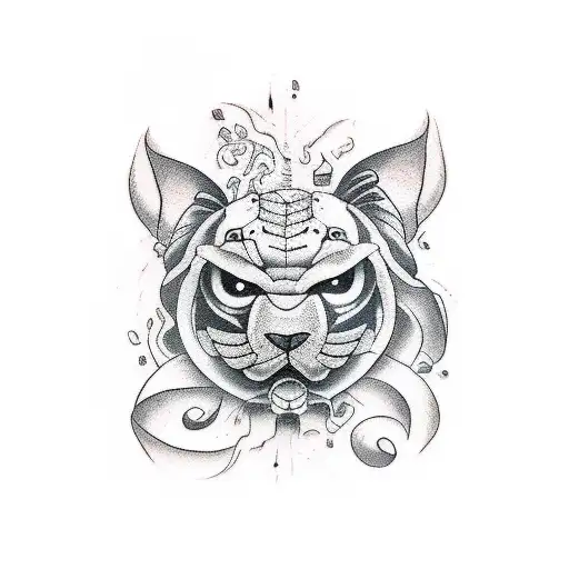 big trail tattoo design idea