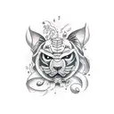 big trail tattoo design idea