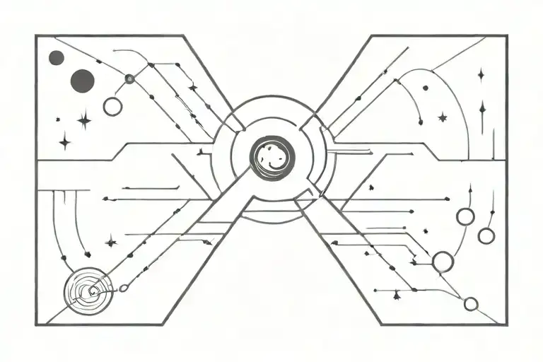 interstellar movie reference tattoo design idea