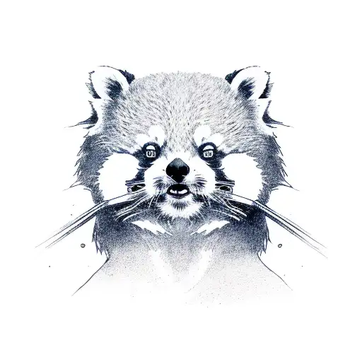 red panda tattoo design idea