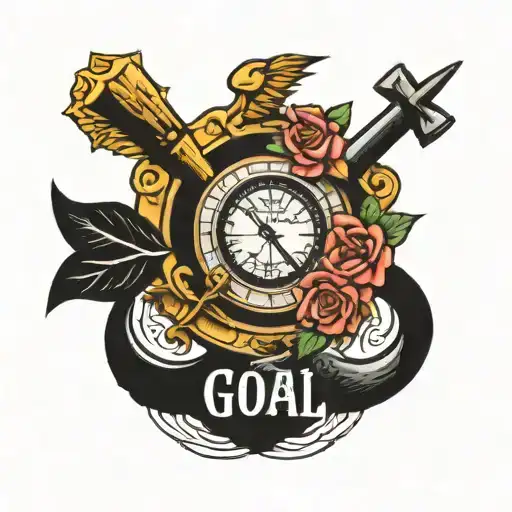 achieve a goal tattoo design idea