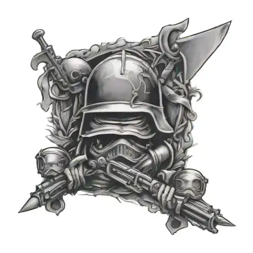  brothers in arms tattoo design idea