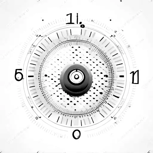 weight scale with time in the center tattoo design idea