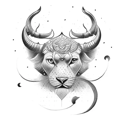 vikrant, leo , bull investor, karma, hindu, sanskrit tattoo design idea