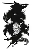 bushido code tattoo design idea