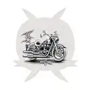 motorcycle  tattoo design idea
