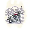 motorcycle  tattoo design idea