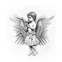 Cupid tattoo design idea