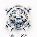 sport, powerlifting tattoo design idea