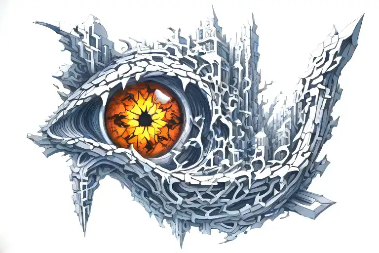 Evil tattoo design idea