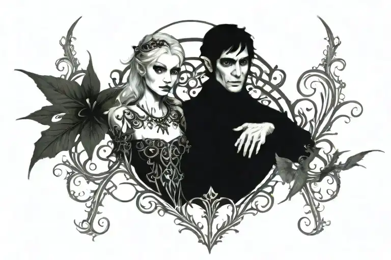elf tattoo design idea