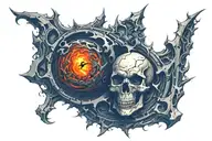 Evil tattoo design idea