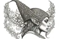 elf tattoo design idea