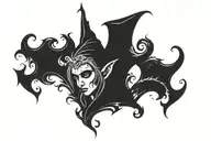 elf tattoo design idea