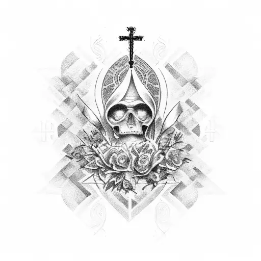 Catholic  tattoo design idea